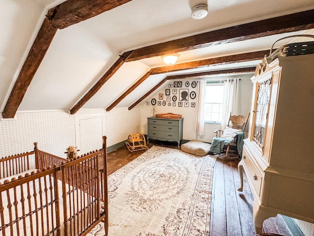 49 Bennett Pond Rd, Canterbury, CT 06331 - bedroom with hardwood / wood-style floors and wallpapered walls