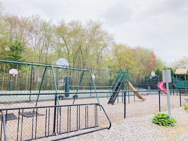 67 S Beechwood Rd, East Lyme, CT 06357 - community playground with community basketball court