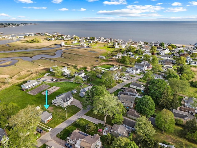 74 Chalker Beach Rd, Old Saybrook, CT 06475 - aerial view of property and surrounding area with nearby suburban area and a large body of water