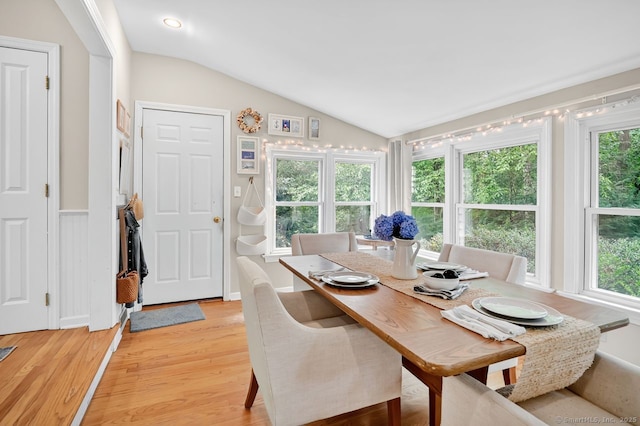 49 Bear Hills Rd, Newtown, CT 06470 - dining area featuring lofted ceiling and light wood-style floors