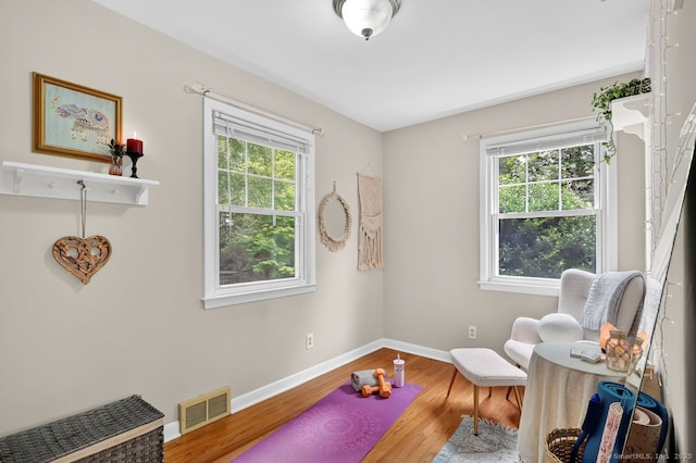 49 Bear Hills Rd, Newtown, CT 06470 - sitting room featuring wood finished floors and baseboards