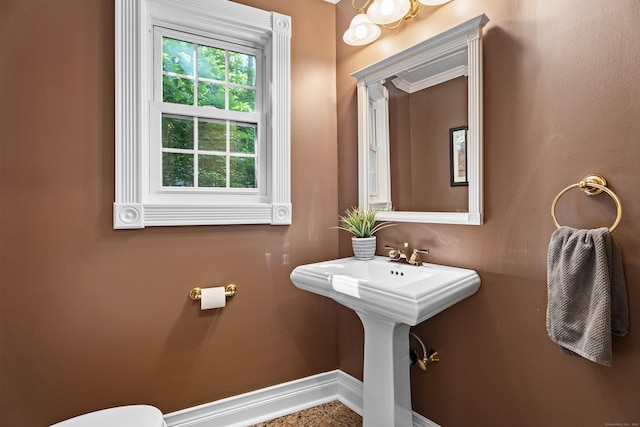 8A Russett Rd, Newtown, CT 06482 - half bath featuring toilet and baseboards
