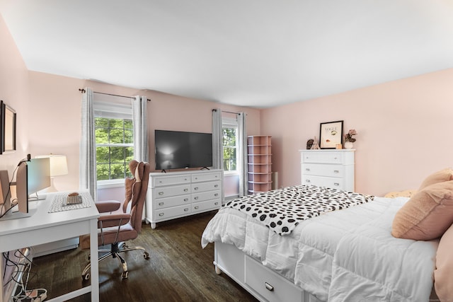 8A Russett Rd, Newtown, CT 06482 - bedroom with dark wood-style flooring and a desk