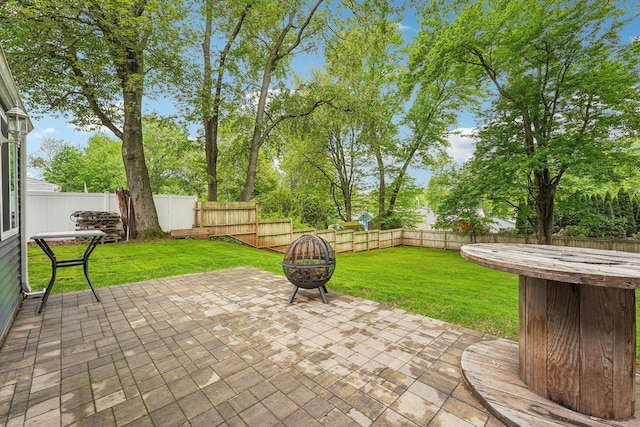 288 Robbins Ave, Newington, CT 06111 - view of patio with an outdoor fire pit