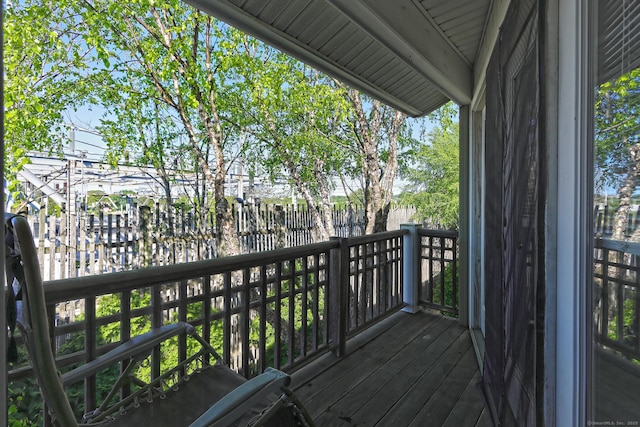 3250 Fairfield Ave Apt 302, Bridgeport, CT 06605 - view of wooden deck