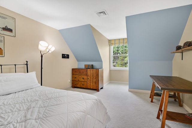 207 Great Pond Rd, Simsbury, CT 06070 - bedroom featuring carpet floors and vaulted ceiling