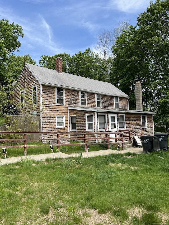 1100 Plainfield Pike, Sterling, CT 06373 - view of front of home featuring a chimney