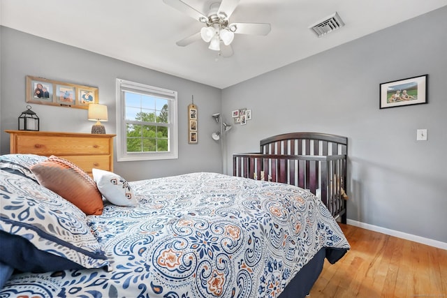 8 Brookview Ct, Bethel, CT 06801 - bedroom with wood-type flooring, baseboards, and a ceiling fan