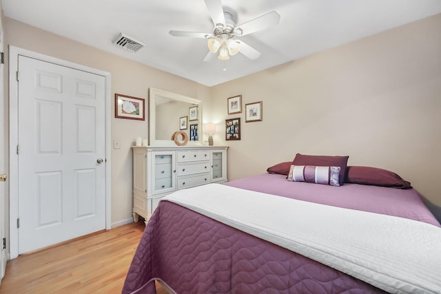 8 Brookview Ct, Bethel, CT 06801 - bedroom featuring light wood-style floors, ceiling fan, and baseboards
