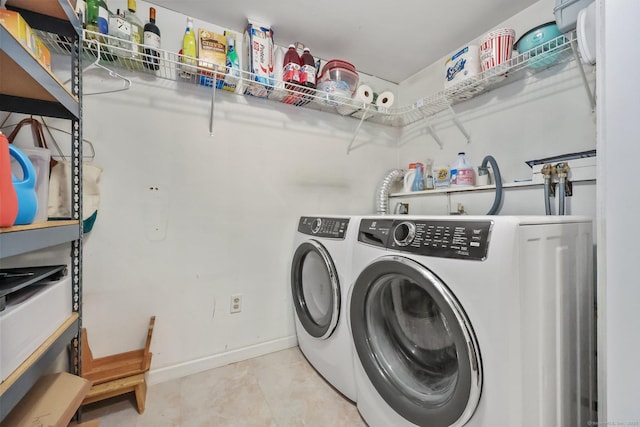 8 Brookview Ct, Bethel, CT 06801 - washroom with separate washer and dryer and baseboards