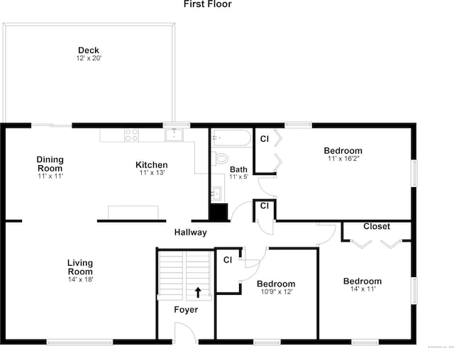 8 Brookview Ct, Bethel, CT 06801 - floor plan / room layout