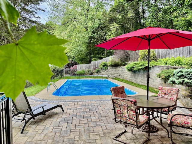 8 Brookview Ct, Bethel, CT 06801 - view of swimming pool featuring a fenced backyard and a patio area