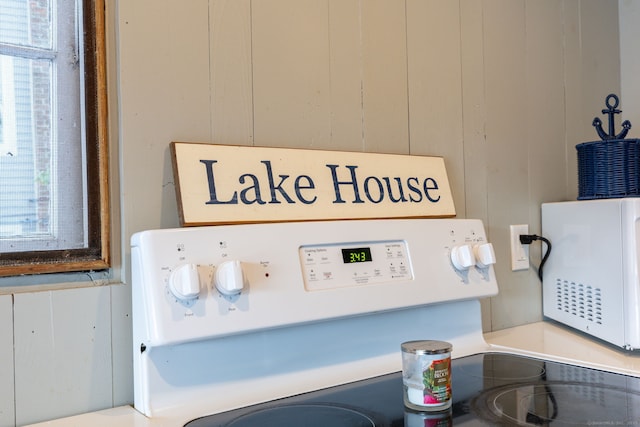detailed view of electric range