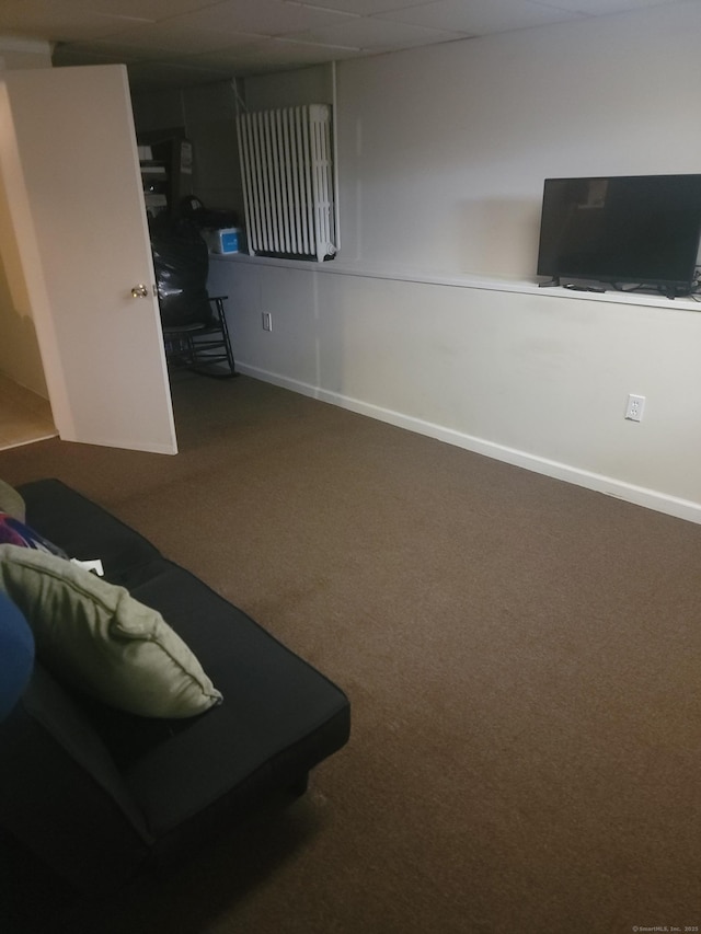 725 Merritt St, Bridgeport, CT 06606 - carpeted living room featuring baseboards