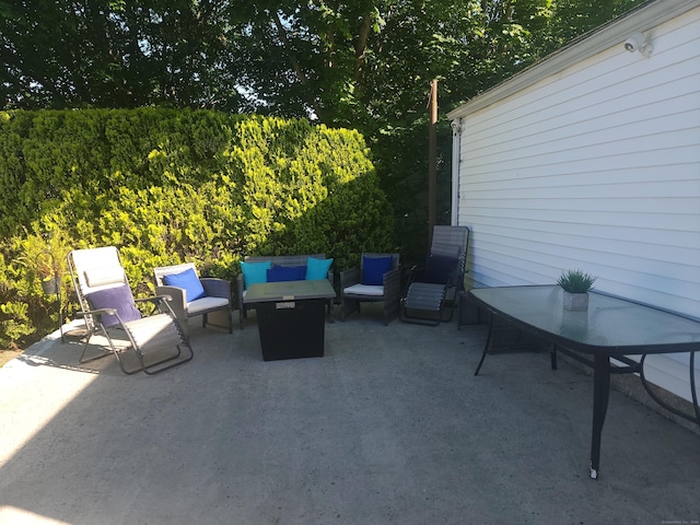 725 Merritt St, Bridgeport, CT 06606 - view of patio / terrace with an outdoor hangout area