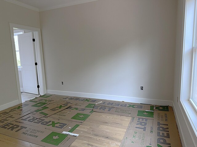 23 Melrose Dr, Cheshire, CT 06410 - empty room featuring ornamental molding and plenty of natural light