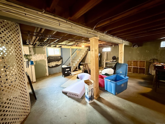 108 Dartmouth St, Torrington, CT 06790 - below grade area with stairs