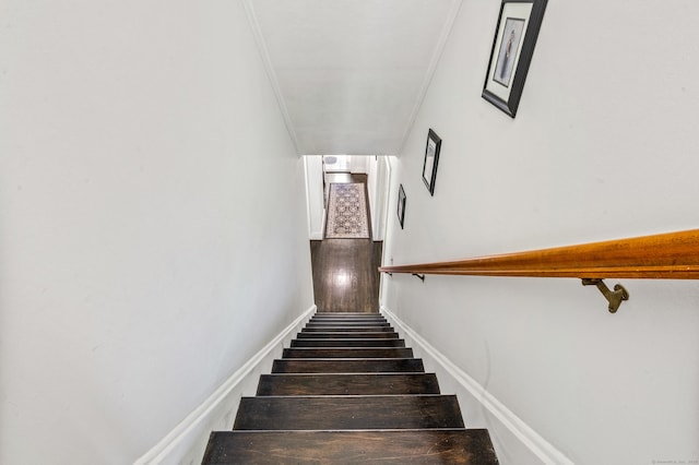 54 Swampscott Rd, Stamford, CT 06905 - stairway with ornamental molding and baseboards