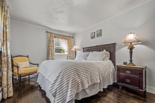 54 Swampscott Rd, Stamford, CT 06905 - bedroom featuring dark wood finished floors and crown molding