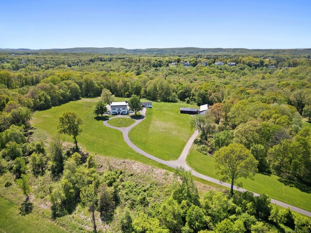 879 Russell Ave, Suffield, CT 06078 - drone / aerial view of a heavily wooded area