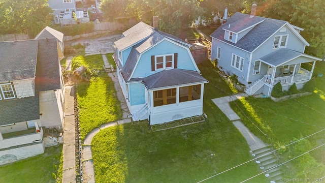 593 Cooke St, Waterbury, CT 06710 - view from above of property