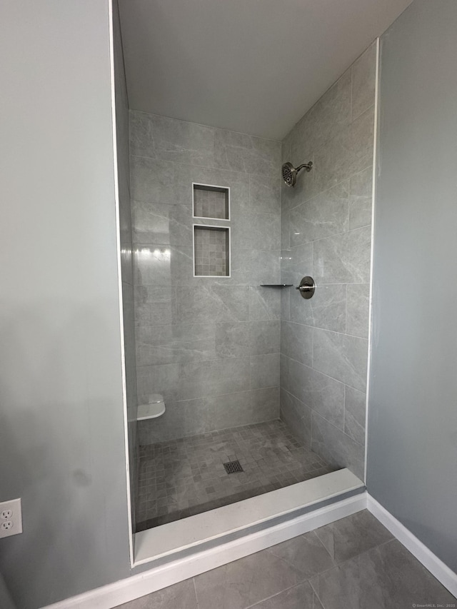 490 Lazy Ln, Southington, CT 06489 - full bath featuring a tile shower and baseboards