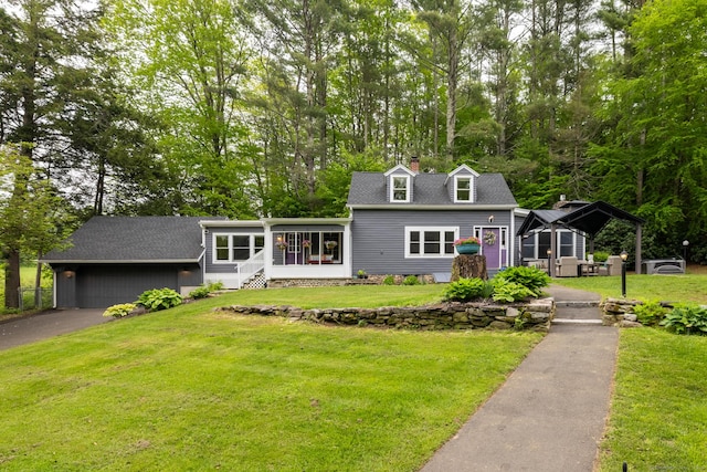 27 Pleasant Valley Rd, Barkhamsted, CT 06063 - view of front of home featuring a gazebo and a front yard