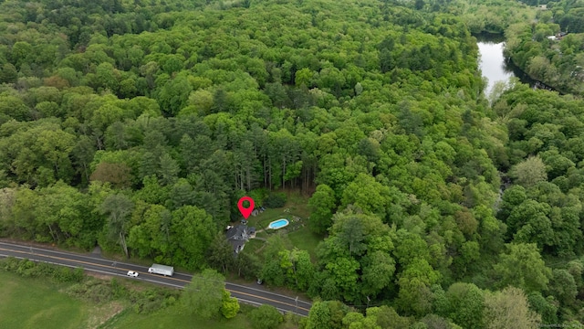 27 Pleasant Valley Rd, Barkhamsted, CT 06063 - aerial overview of property's location with a heavily wooded area and a large body of water