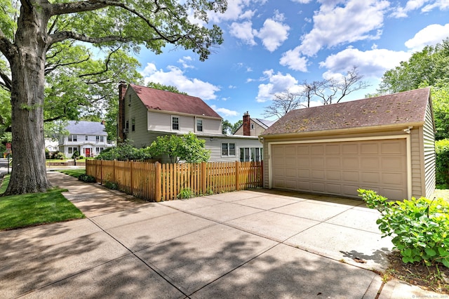166 Roydon Rd, New Haven, CT 06511 - view of property exterior featuring a garage and an outbuilding