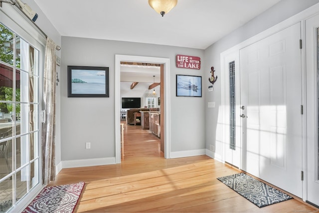 1 Shady Knls, Danbury, CT 06811 - foyer featuring light wood-style flooring and baseboards