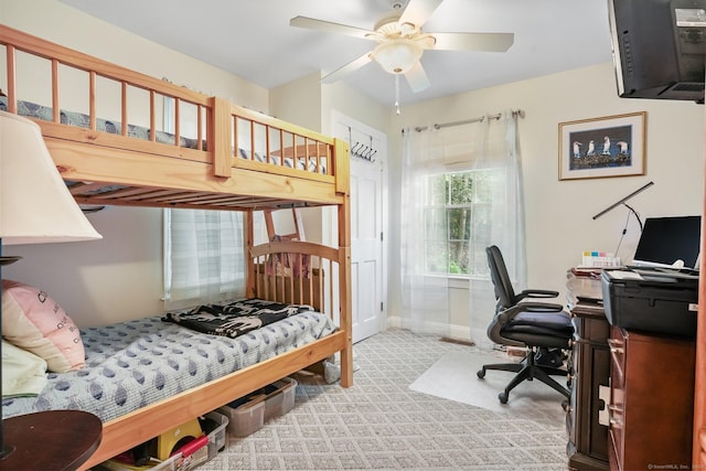 1 Shady Knls, Danbury, CT 06811 - carpeted bedroom featuring a desk and ceiling fan