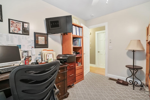 1 Shady Knls, Danbury, CT 06811 - office area with baseboards and light colored carpet