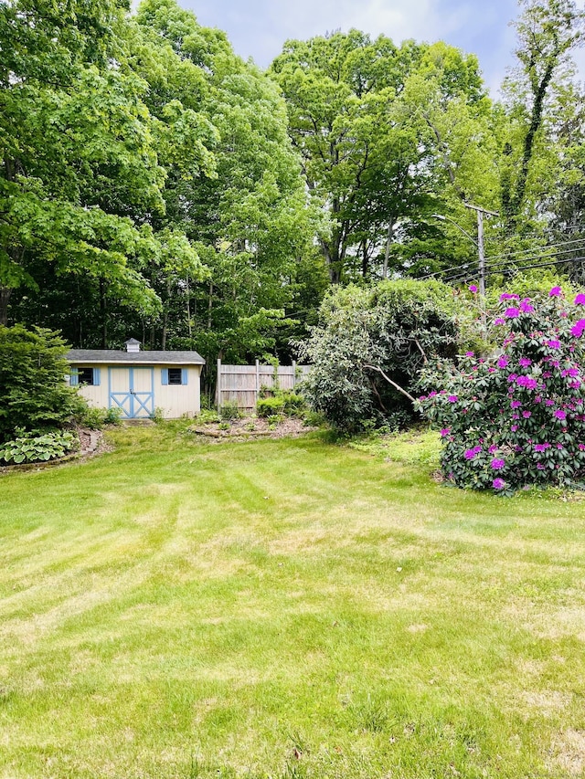 75 W Shore Rd, Ellington, CT 06029 - view of yard featuring an outdoor structure and a shed