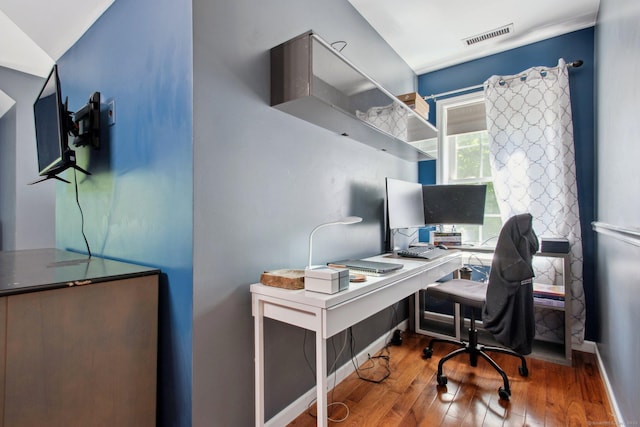 81 Red Barns Rd, Guilford, CT 06437 - home office featuring wood-type flooring