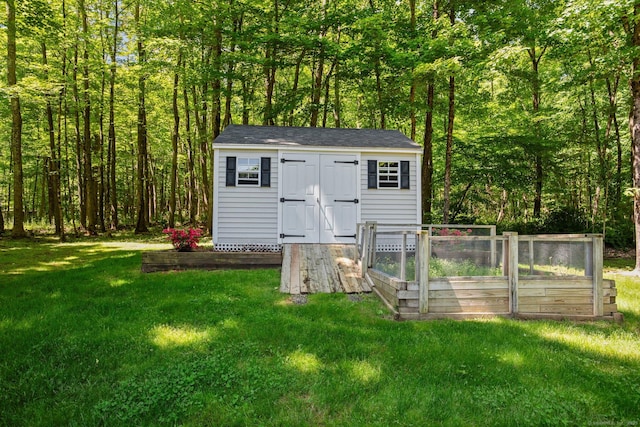 81 Red Barns Rd, Guilford, CT 06437 - view of shed featuring a view of trees