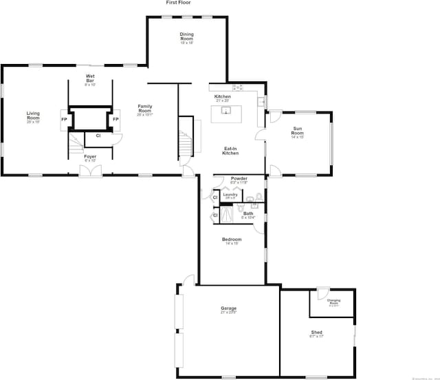 33 Carrington Dr, Stamford, CT 06831 - view of home floor plan