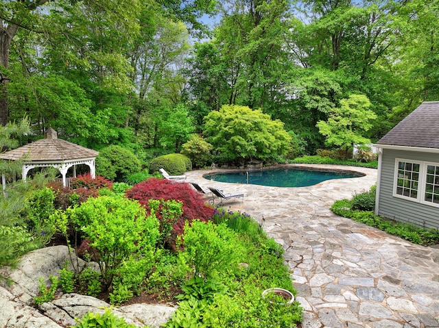 33 Carrington Dr, Stamford, CT 06831 - outdoor pool with a gazebo