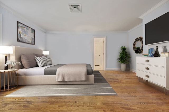 33 Carrington Dr, Stamford, CT 06831 - bedroom featuring ornamental molding and wood finished floors