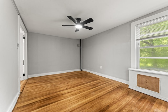 182 Rte 66, Columbia, CT 06237 - spare room featuring light wood-style floors, ceiling fan, and baseboards