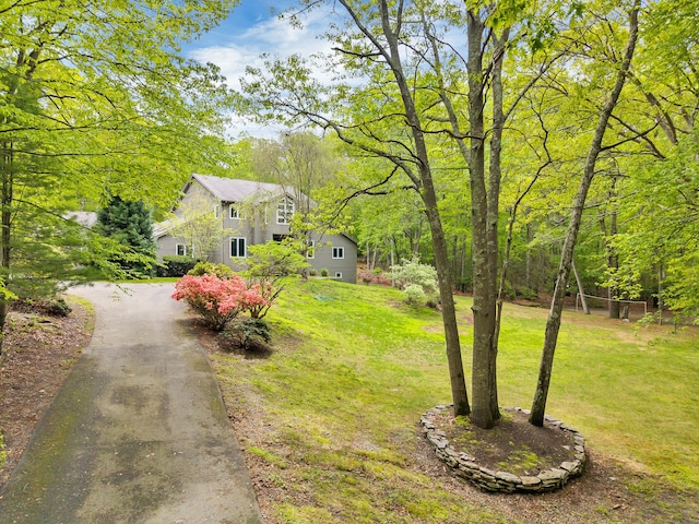 20A Bush Hill Dr, East Lyme, CT 06357 - view of front facade with driveway and a front yard