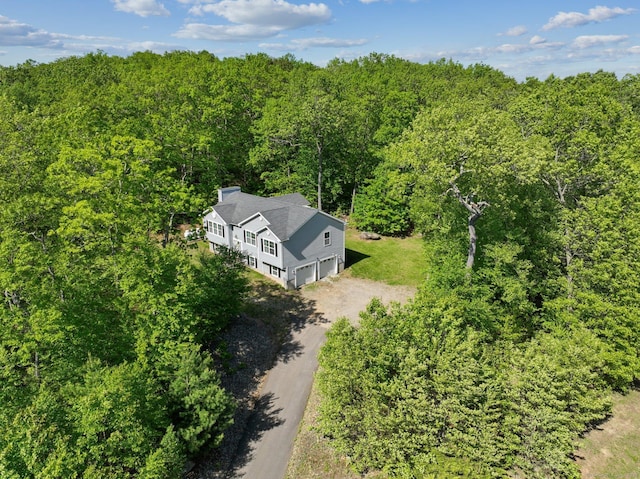 2 Red Fox Run, Wolcott, CT 06716 - aerial view of property and surrounding area with a heavily wooded area