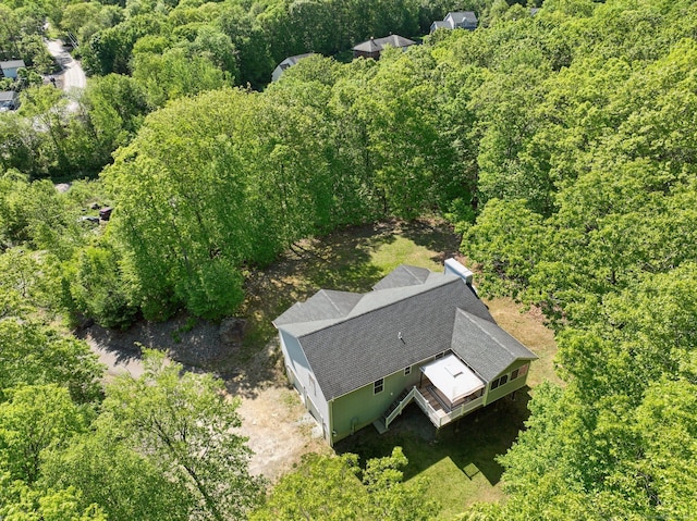 2 Red Fox Run, Wolcott, CT 06716 - aerial view of property and surrounding area with a forest