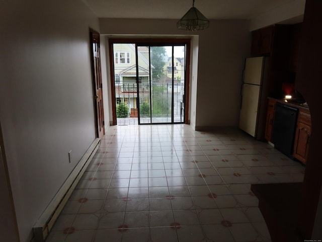 110 Bond St Unit 5B, Hartford, CT 06114 - unfurnished dining area with baseboard heating