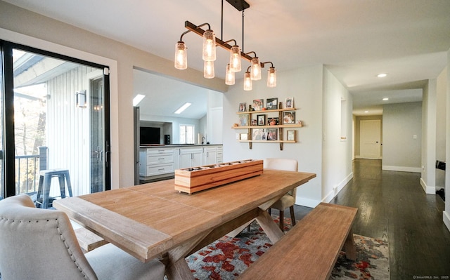 8 Bruce Ln, Avon, CT 06001 - dining room featuring healthy amount of natural light, dark wood-style floors, baseboards, and recessed lighting