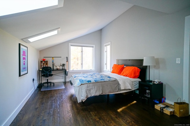 8 Bruce Ln, Avon, CT 06001 - bedroom featuring lofted ceiling, wood finished floors, and baseboards