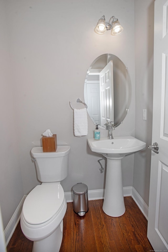 78 Copper Square Dr Unit 78, Bethel, CT 06801 - half bath with wood finished floors, baseboards, and toilet