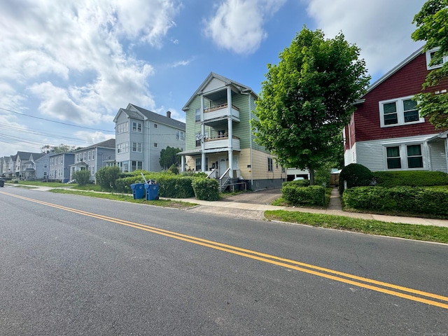 view of property with a residential view