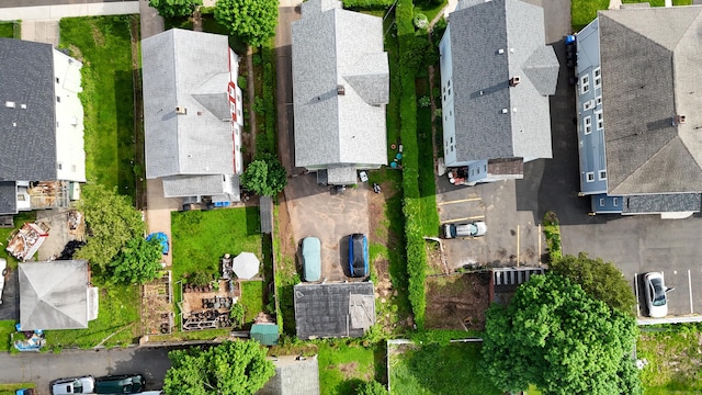 aerial view of residential area