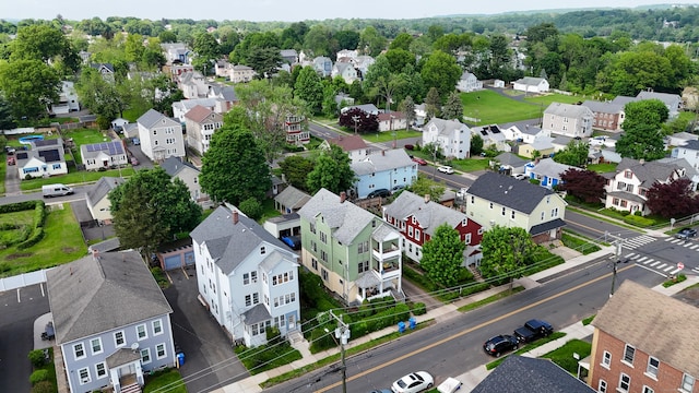 aerial view of residential area