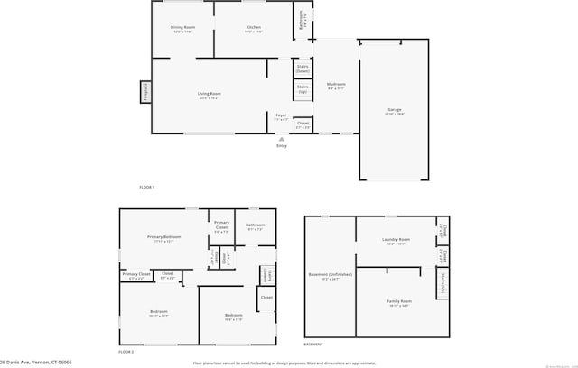26 Davis Ave, Vernon, CT 06066 - property floor plan